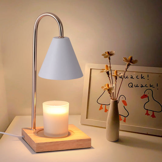 Lampa stołowa w stylu retro skandynawskim o eleganckiej, minimalistycznej formie