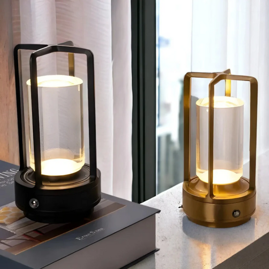 Minimalistyczna bezprzewodowa lampa stołowa LED z dotykiem