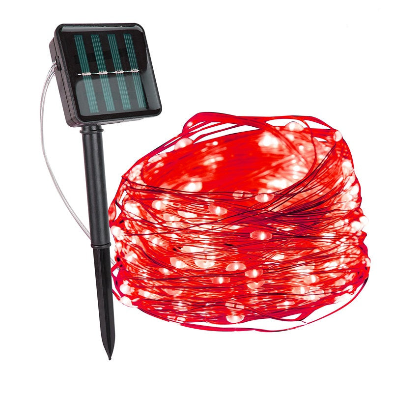 Jasne trwałe solarne lampki choinkowe do ogrodu, patio i balkonu