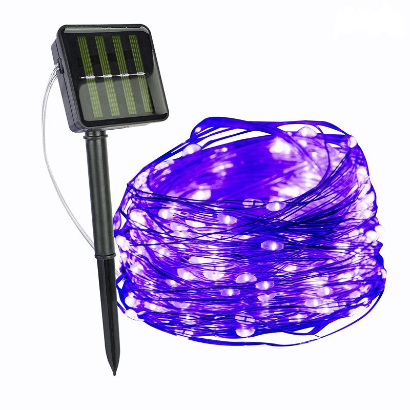 Jasne trwałe solarne lampki choinkowe do ogrodu, patio i balkonu
