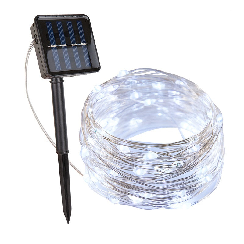 Jasne trwałe solarne lampki choinkowe do ogrodu, patio i balkonu