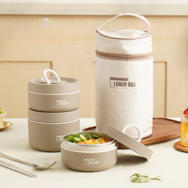 Praktyczny lunchbox termiczny z izolacją wielowarstwową